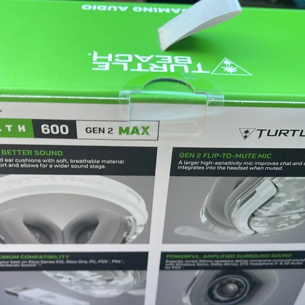 Grey camo xbox headset; brand new and box never even opened.